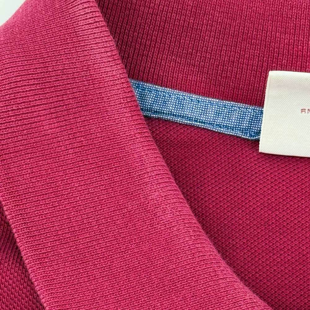 Brooks Brothers 346 Performance Polo Shirt Mens Large Berry Pink Cotton Pique - Picture 9 of 9